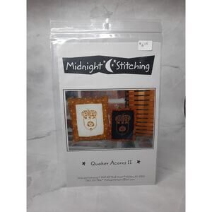 Midnight Stitching Cross Stitch Pattern Quaker Acorns II